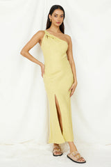 Wrinkle In Time Maxi Dress Yellow