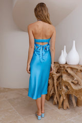 Pretty As A Picture Midi Dress Blue