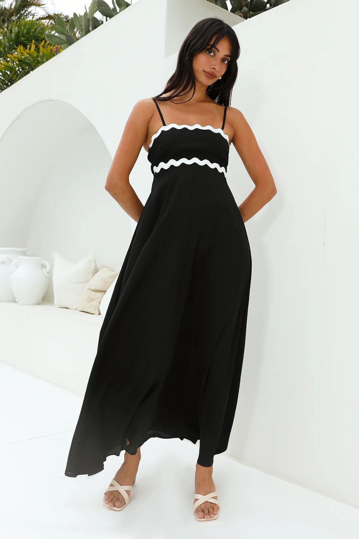 Blowing Away Maxi Dress Black