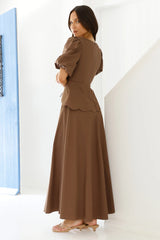 Dreamy Escape Maxi Dress Brown