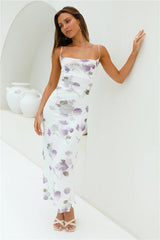 Lavender Love Mesh Maxi Dress Purple