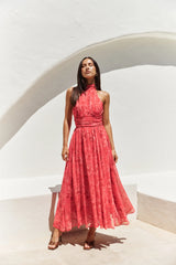 Elysian Sunset Maxi Dress Pink