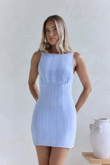 Kiss Me Quick Mini Dress Blue
