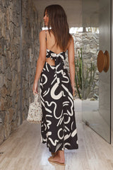 Send A Postcard Maxi Dress Black