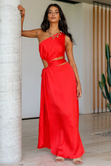 We Got This Feeling Maxi Dress Red