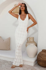 Tuning In Maxi Dress White