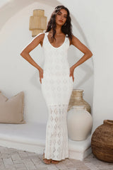 Tuning In Maxi Dress White