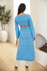 Sent From Heaven Maxi Dress Blue