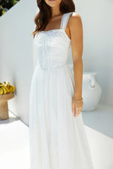 Wandering Soul Maxi Dress White