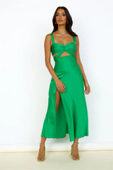 Ivy Grows Maxi Dress Green