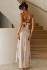 No Good Reason Maxi Dress Beige