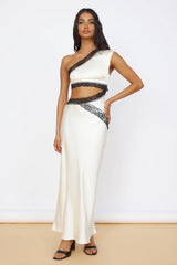 Limitless Love Satin Maxi Dress Champagne