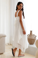 Restful Escape Midi Dress White