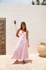 Picnic Season Maxi Dress Pink