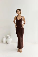 Enora Maxi Dress Espresso