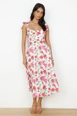 On The Roof Midi Dress Pink