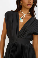 Iridescent Nights Maxi Dress Black