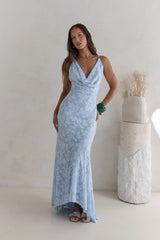 Tales From The Riviera Maxi Dress Blue