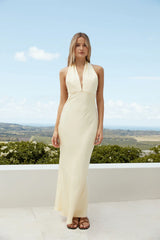 Harmony in Bloom Maxi Dress Yellow