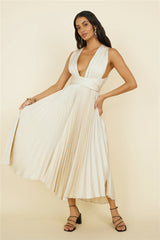 Florentina Midi Dress Champagne