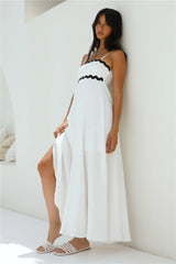 Blowing Away Maxi Dress White