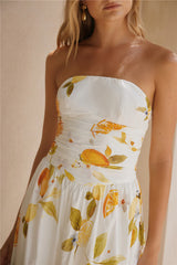 Golden Glow Maxi Dress Yellow