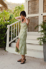 Leora Midi Dress Green