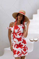 Xanthe Kisses Mini Dress Red