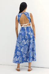 Waves of Serenity Maxi Dress Blue