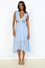 Angel Numbers Maxi Dress Blue