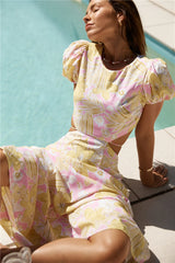 Fruit Punch Maxi Dress Yellow