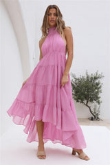Spring Sunsets Maxi Dress Pink