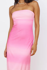 Infinite Light Midi Dress Pink