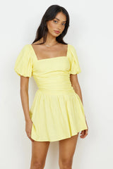 Time Again Dress Yellow