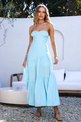 Calm and Collected Maxi Dress Blue