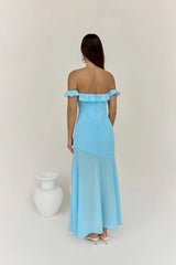 Chasing Waves Maxi Dress Blue