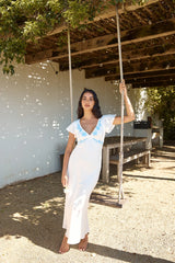 Sweetest Dreams Linen Maxi Dress White