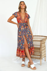 Candid Midi Dress Navy