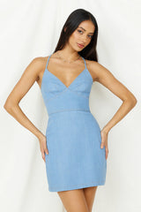 Small Town Dress Light Denim