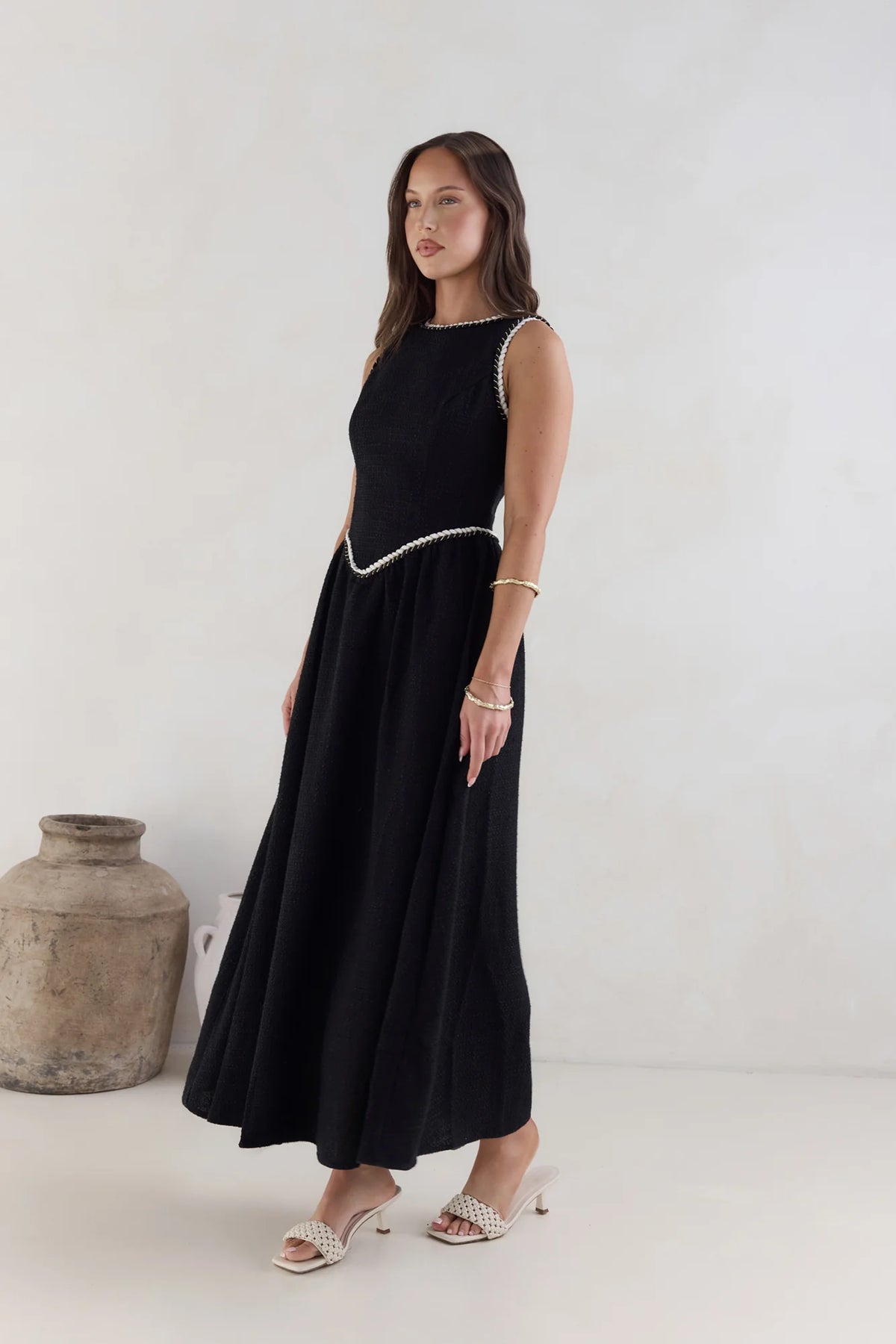 Sea Breeze Stories Maxi Dress Black