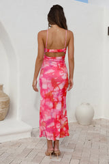 Catching Feelings Maxi Dress Pink