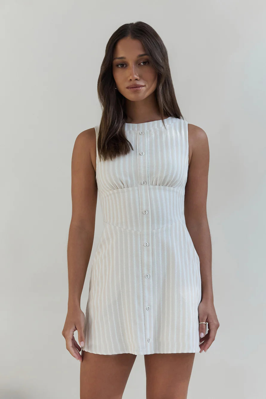 La Costa Mini Dress Beige