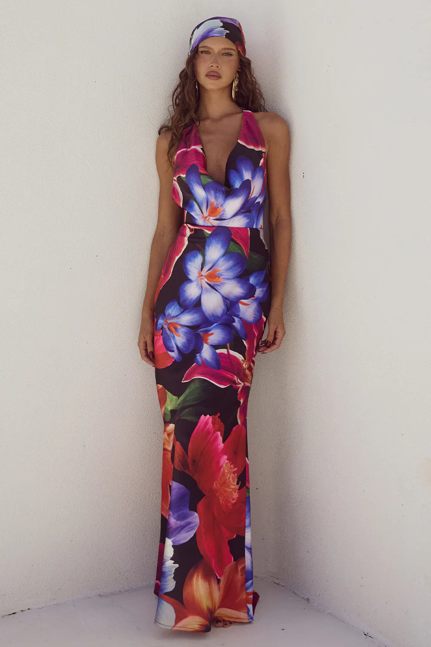RUNAWAY THE LABEL Posey Maxi Dress Maeve Print