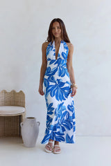 Voices All Around Maxi Dress Blue