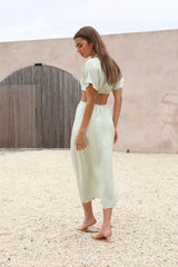 Wonderstruck Thoughts Maxi Dress Green