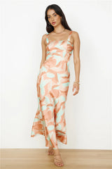 Earth Sign Maxi Dress Orange