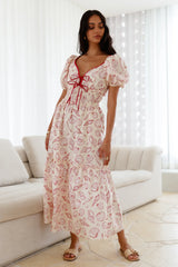 Sweet Awakening Maxi Dress Red