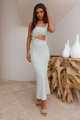 Sunday Smiles Maxi Dress Green