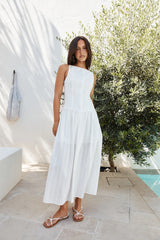 Halo Haven Maxi Dress White