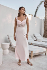 Milos Nights Midi Dress Pink